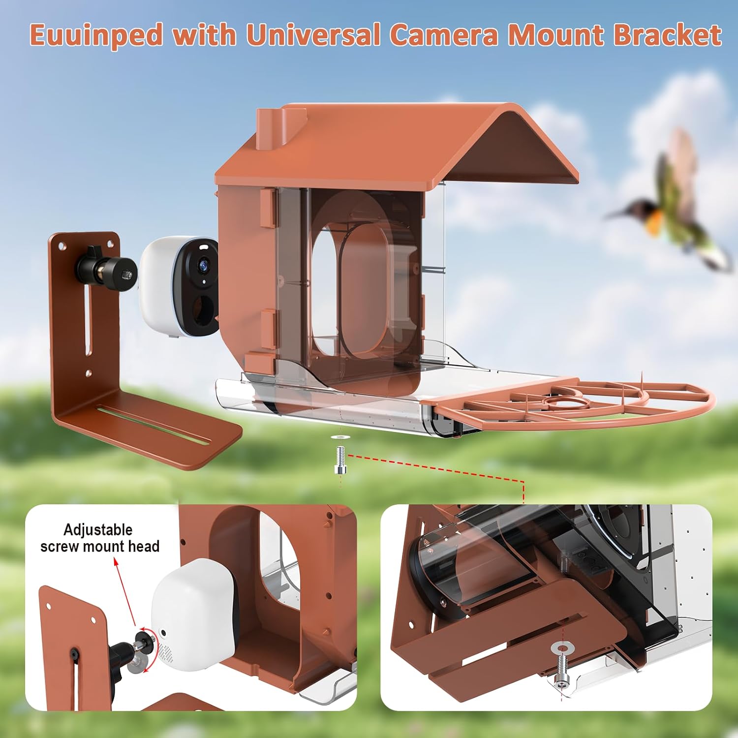 Zivif Smart Outdoor Bird Feeder with Camera Mount - Image 3