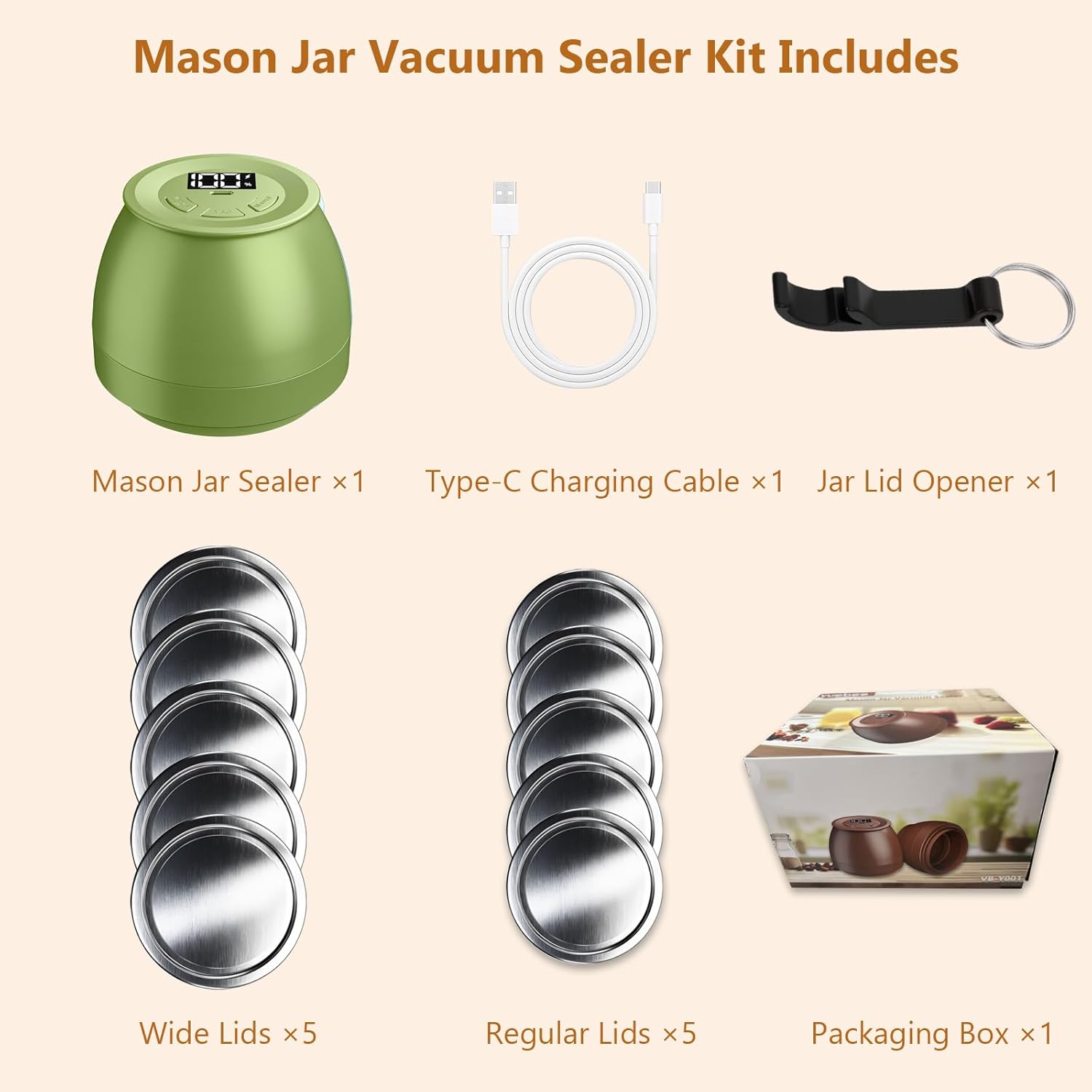 Zivif Electric Mason Jar Vacuum Sealer - Image 6