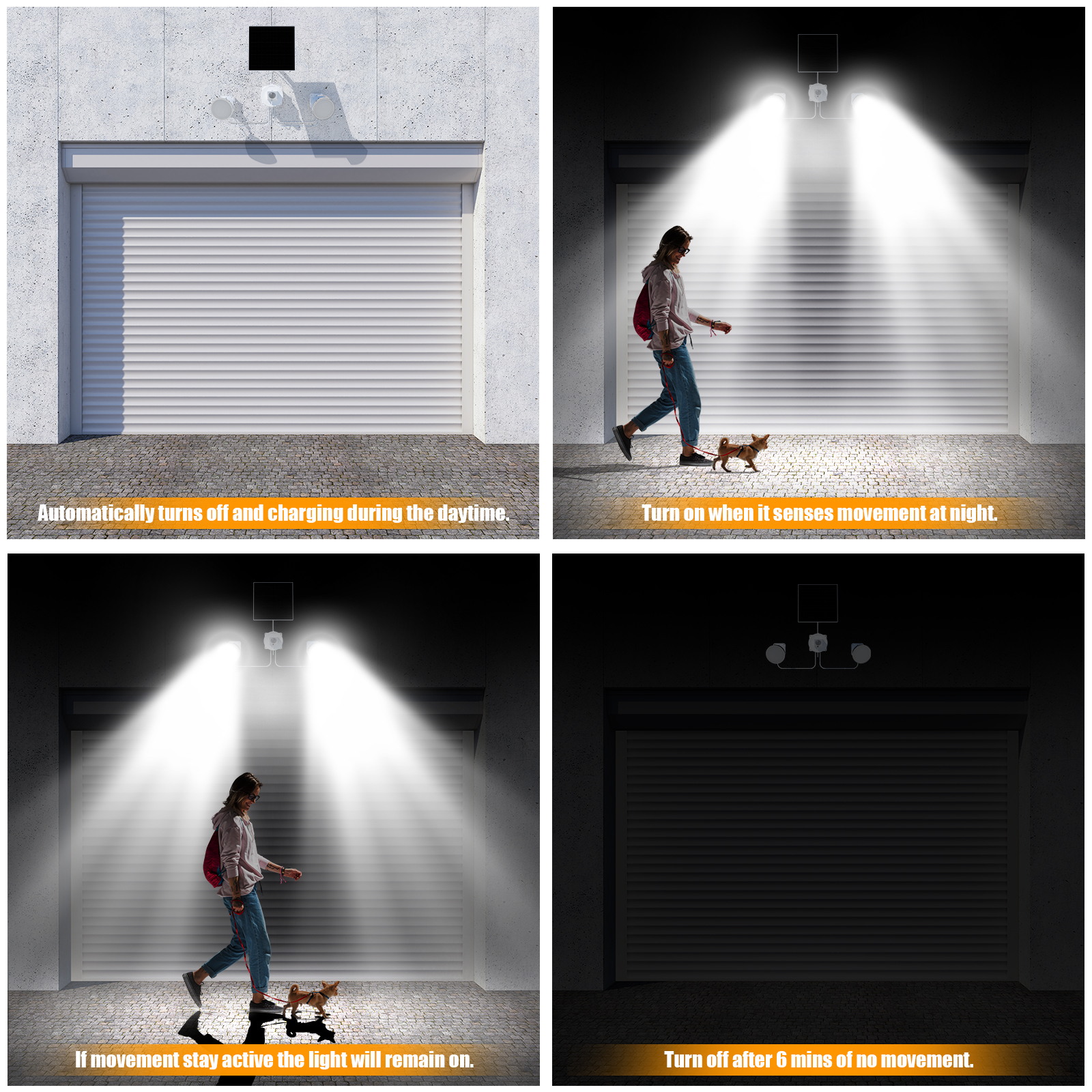 10W Solar Motion Sensor Flood Lights - Image 5