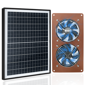 Zivif 20W Solar Powered Fan Kit for Chicken Coop