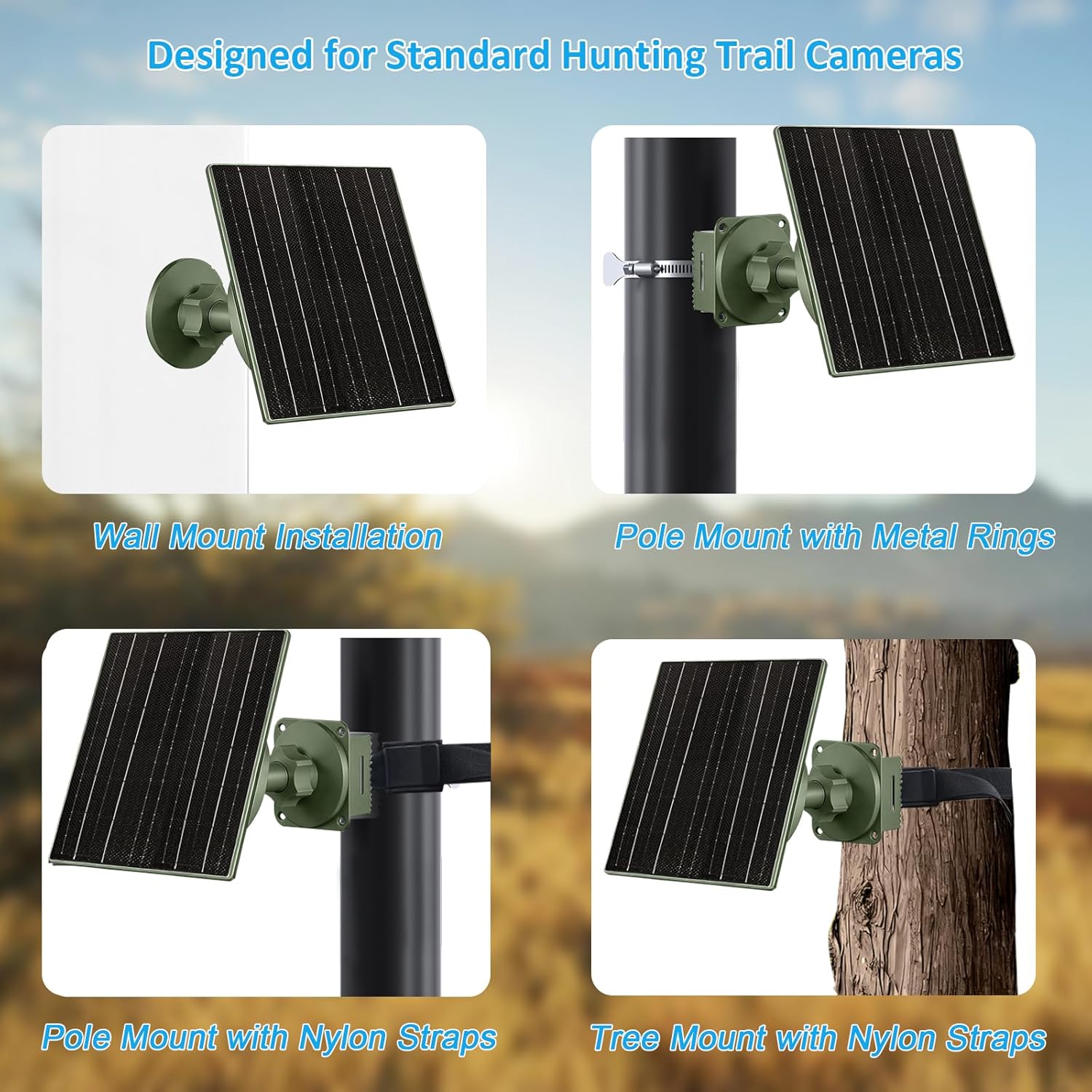 5W Solar Panel with 5200mAh Battery for Trail Cameras - Image 6