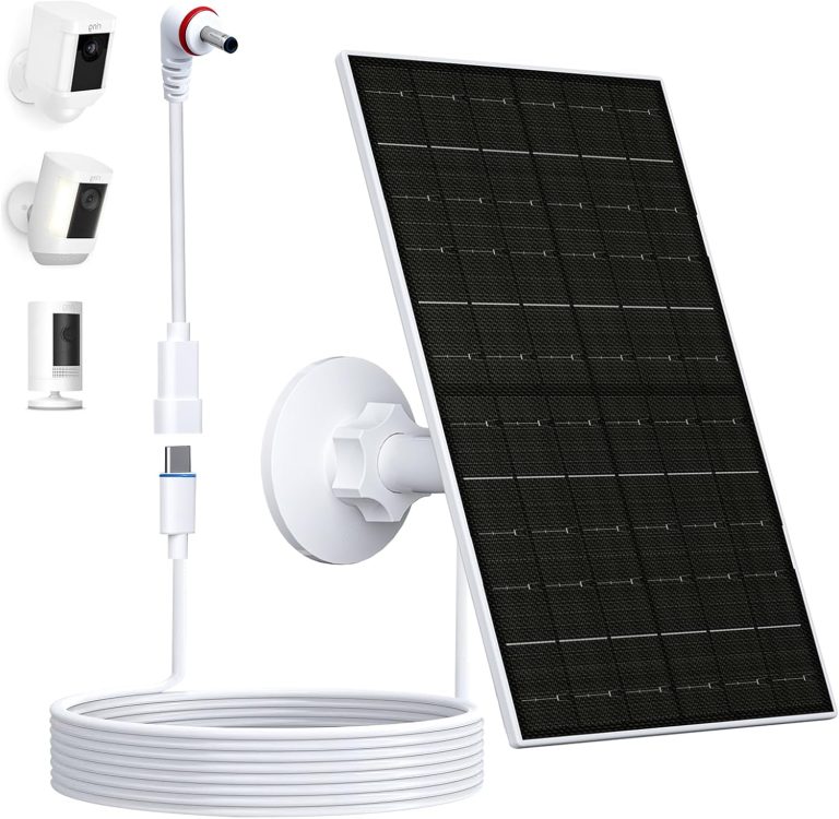 VUEBEE 7W Solar Charger for Ring Camera, Stick Up Cam and Spotlight Cam