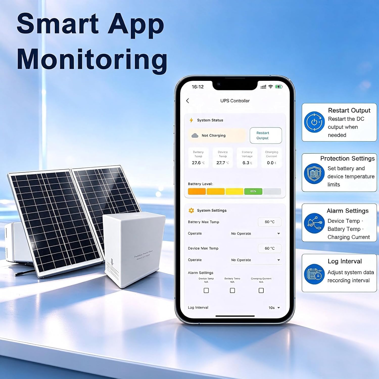 VUEBEE 70W Solar Power System for Starlink Mini and DC-wired security cameras - Image 6