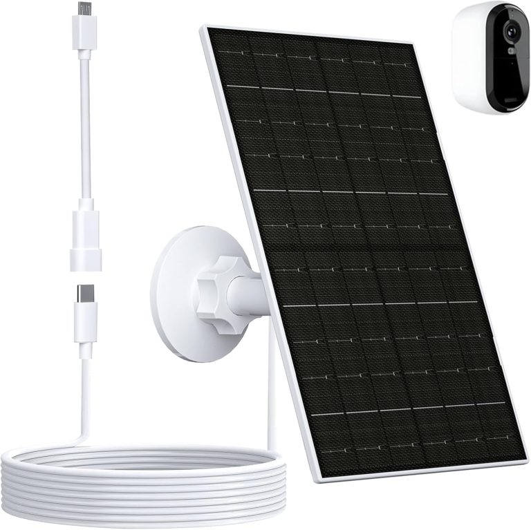 VUEBEE 7W Solar Panel Charger for Arlo Essential 2K, XL, Spotlight Camera