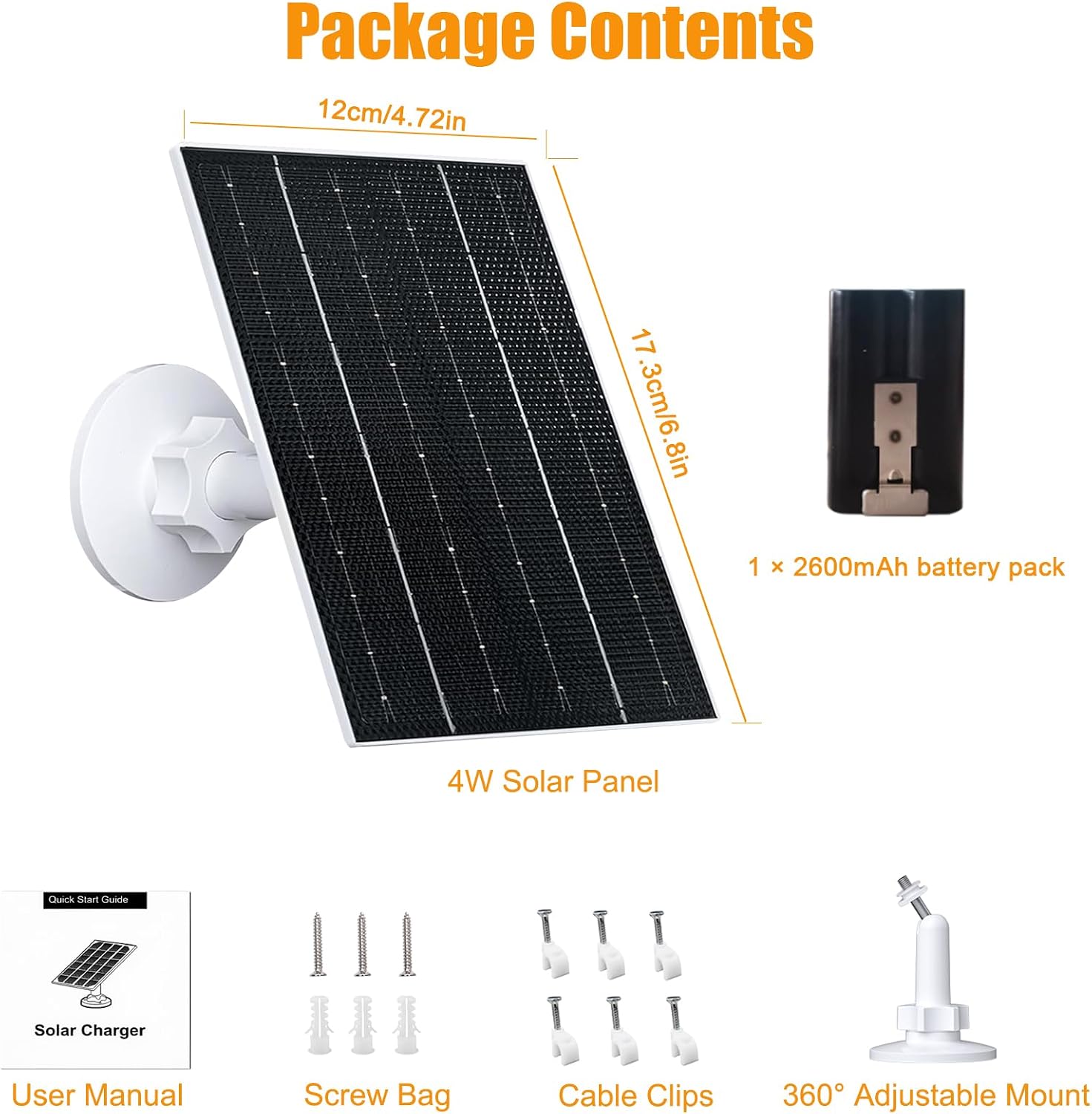 VUEBEE 4W Solar Panel for Ring Video Doorbell 2, 3, 3 Plus and 4, 1 Pack - Image 6
