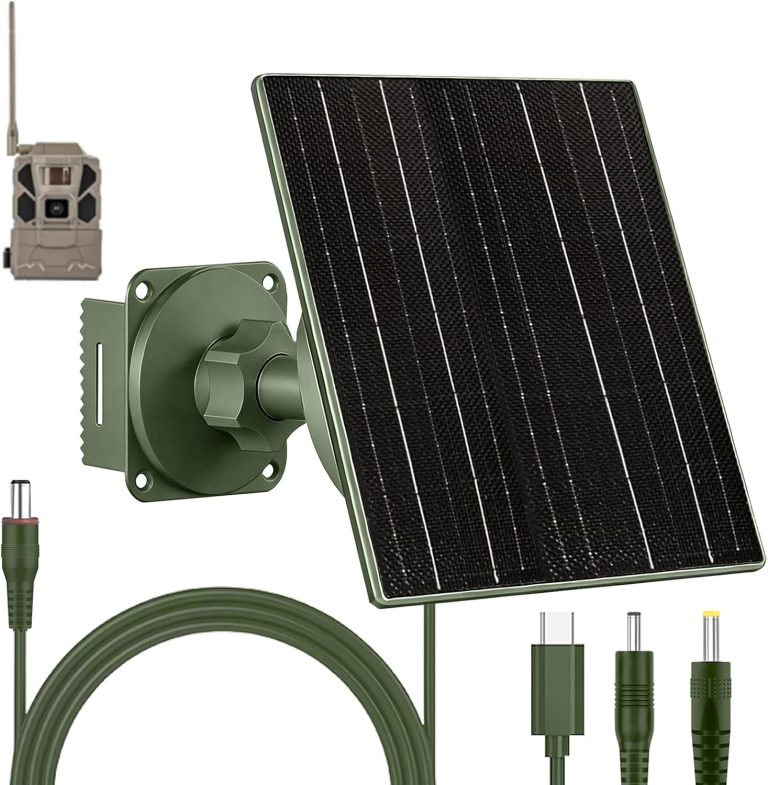 VUEBEE 10W Solar Panel with 10400mAh Battery for Trail Cameras