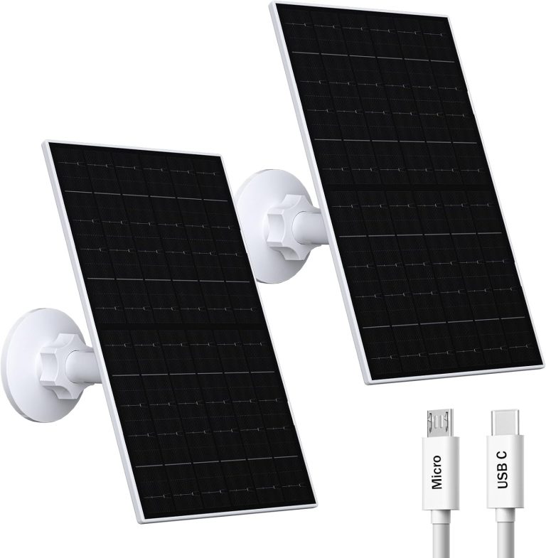 VUEBEE 7W Solar Panel for Eufycam 2C, 2C Pro, 2 Pro and E40, 2 Pack