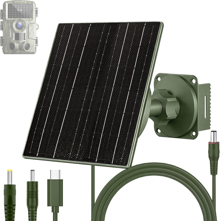 VUEBEE 5W Solar Panel with 5200mAh Battery for Trail Cameras