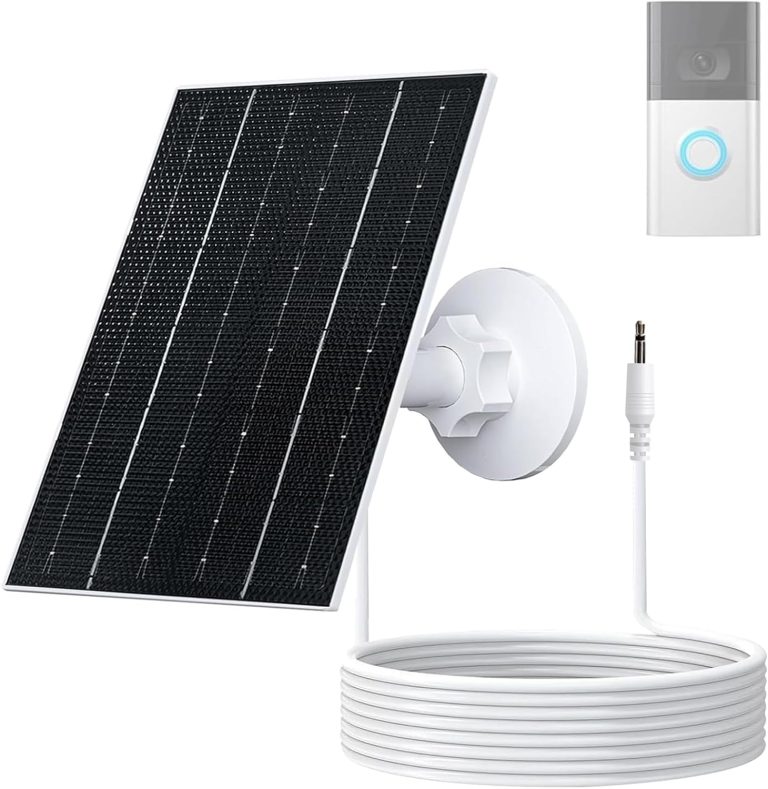 VUEBEE 7W Solar Panel for Ring Video Doorbell 2, 3, 3 Plus and 4