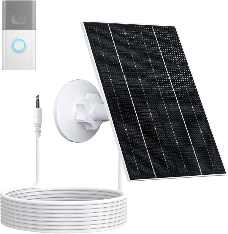 VUEBEE 4W Solar Panel for Ring Video Doorbell 2, 3, 3 Plus and 4, 1 Pack