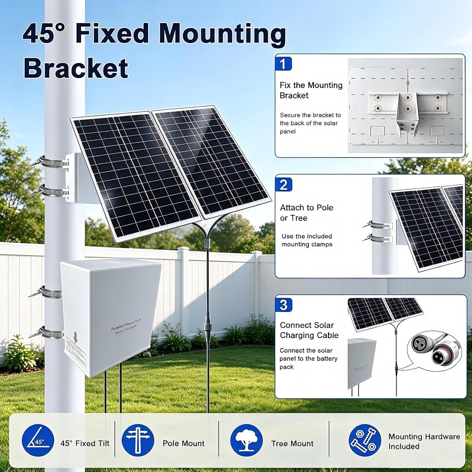 VUEBEE 70W Solar Power System for Starlink Mini and DC-wired security cameras - Image 3