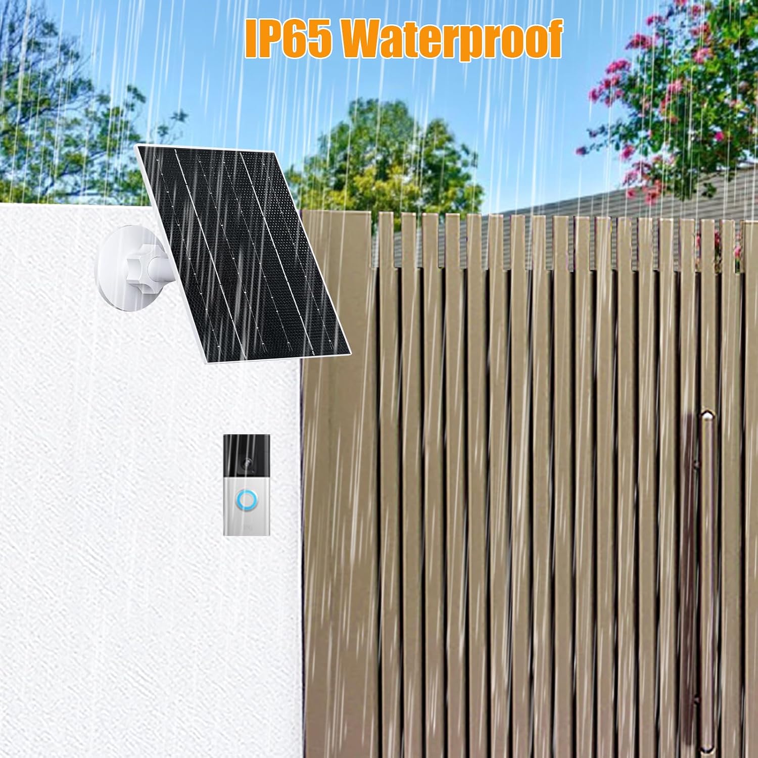 VUEBEE 4W Solar Panel for Ring Video Doorbell 2, 3, 3 Plus and 4, 2 Pack - Image 5